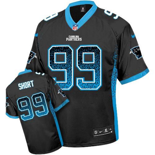 Nike Panthers #99 Kawann Short Black Team Color Men's Stitched NFL Elite Drift Fashion Jersey - Click Image to Close
